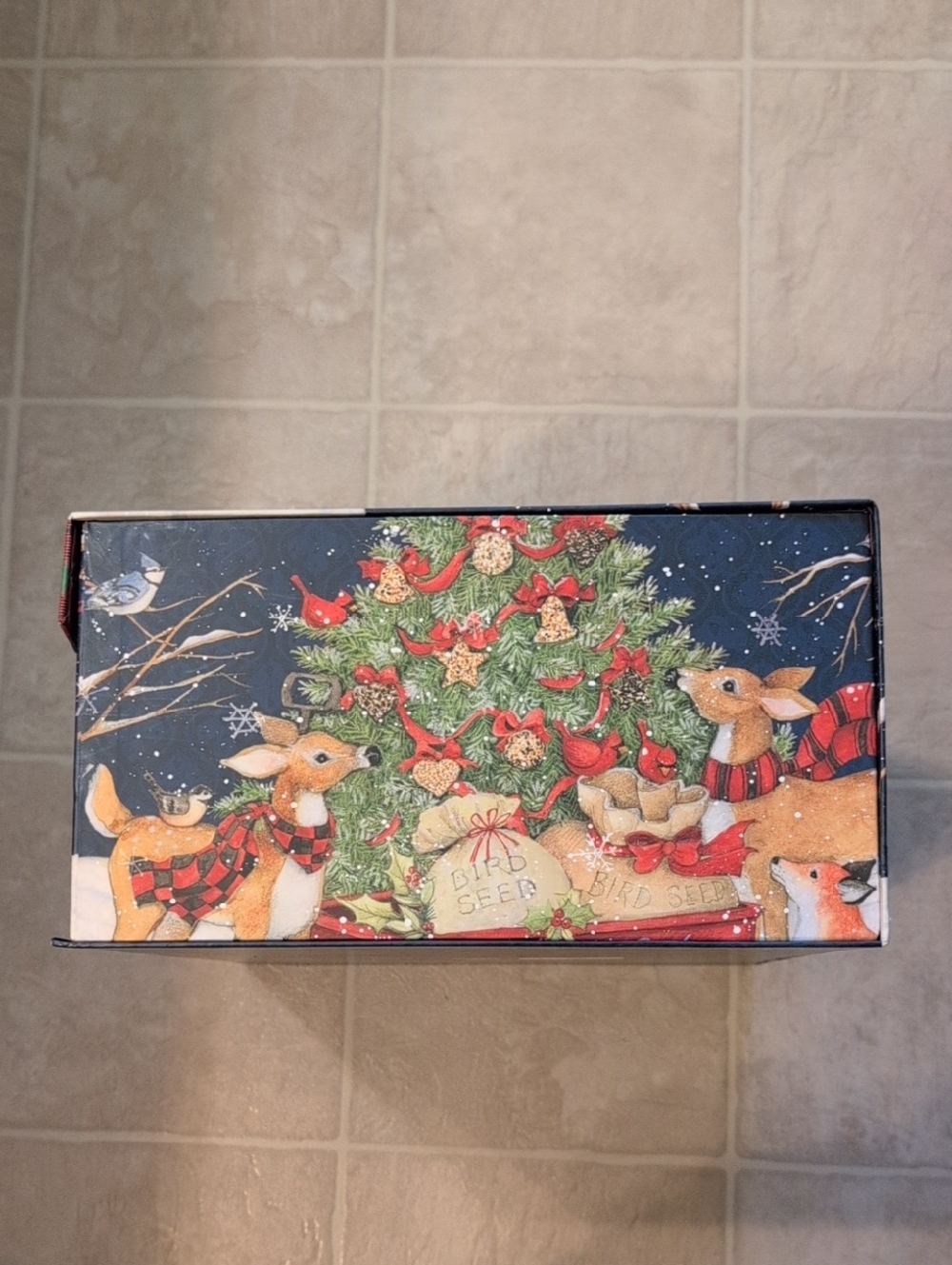 Holiday Decorative Storage Winter Deer Box - Picture 5 of 7